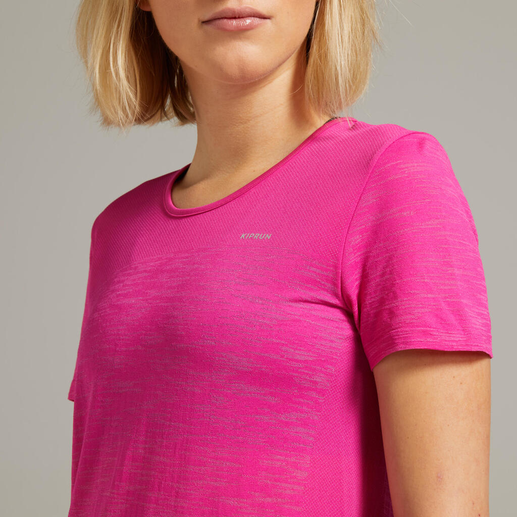 Women's Running Breathable T-Shirt Kiprun Care - pink