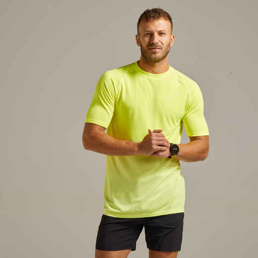 
      Laufshirt kurzarm atmungsaktiv Kiprun Care Herren gelb
  