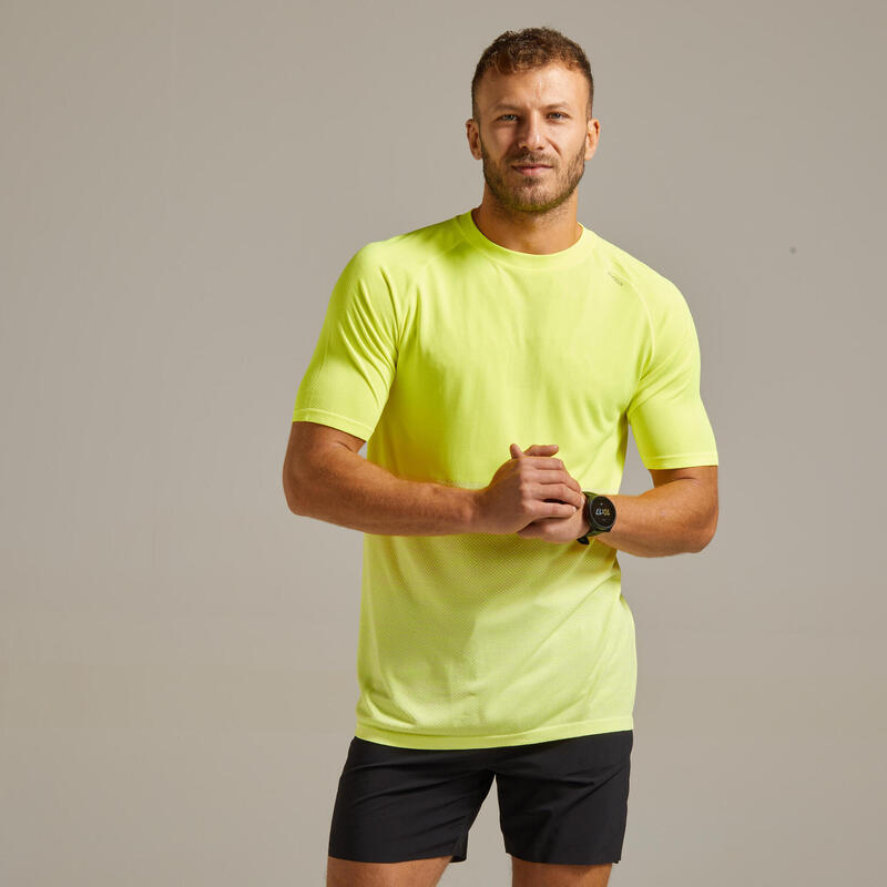 Dry Men's Breathable Running T-Shirt - Yellow