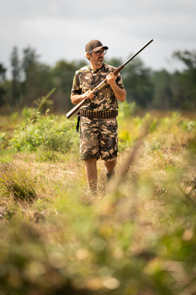 Bermudy Solognac 500 camo woodland V1