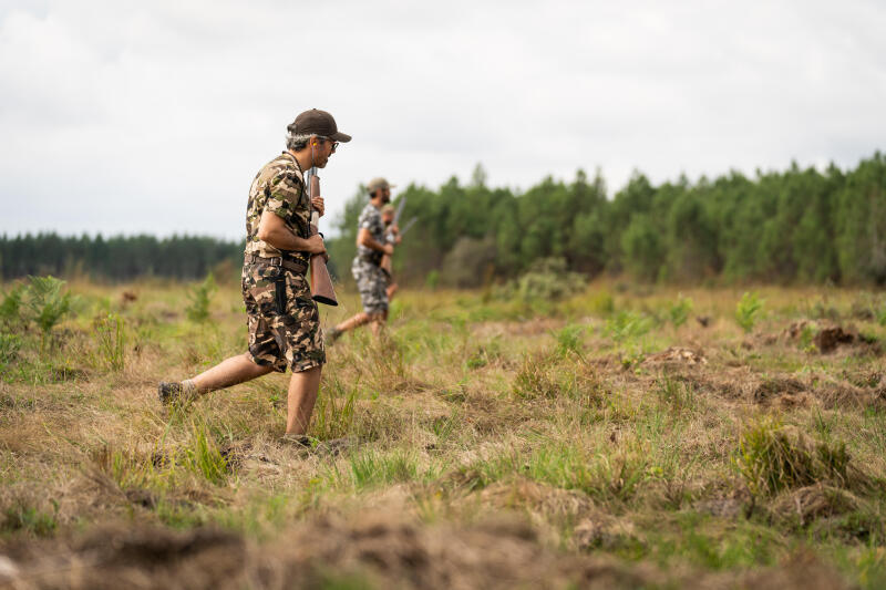 Koszulka outdoor z krótkim rękawem Solognac 100 camo WL V1