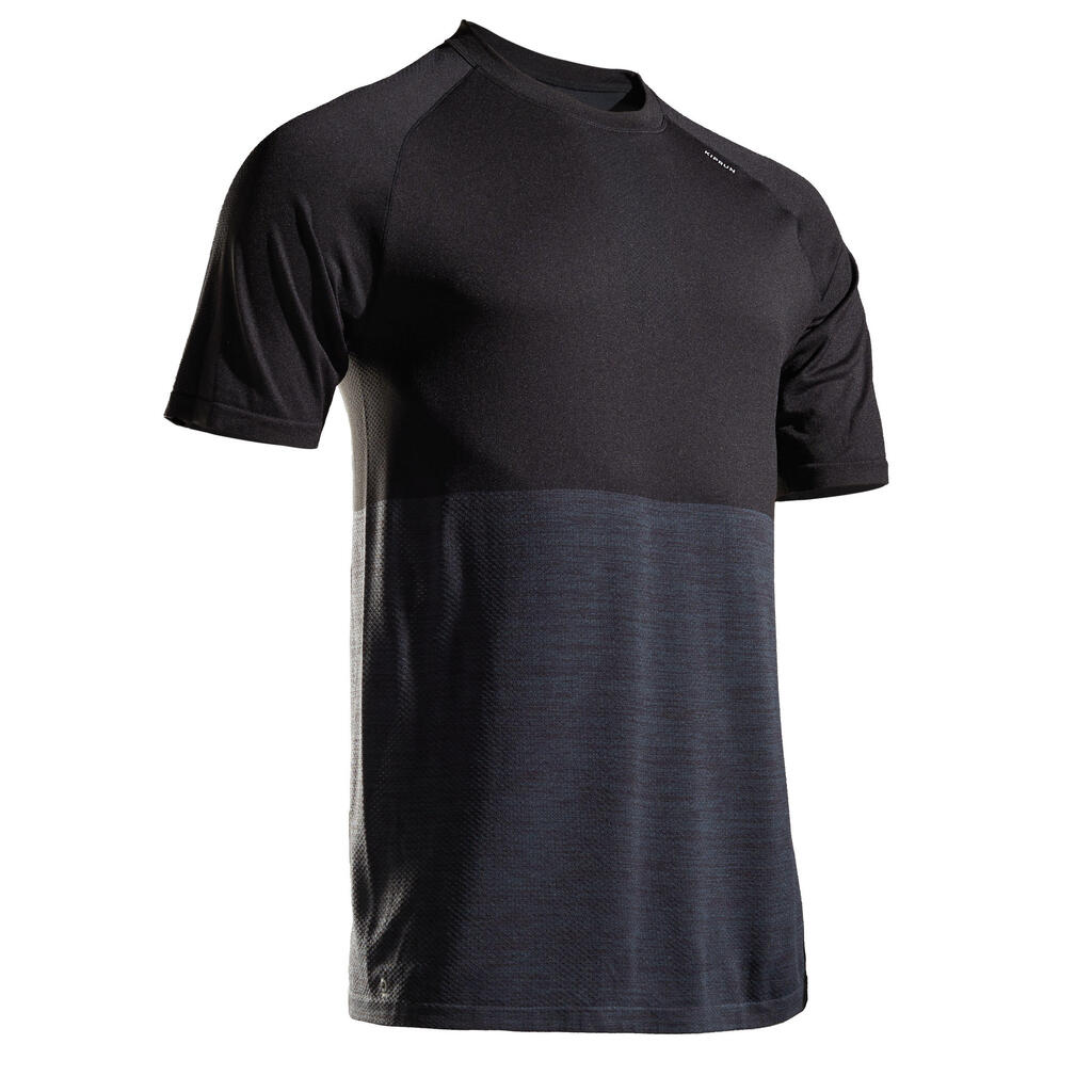 KIPRUN CARE MEN'S RUNNING BREATHABLE T-SHIRT - BLACK