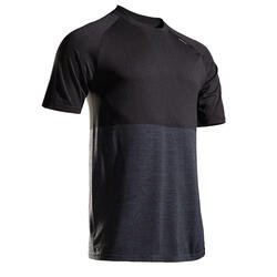 T-SHIRT RUNNING HOMME RESPIRANT KIPRUN SKINCARE NOIR