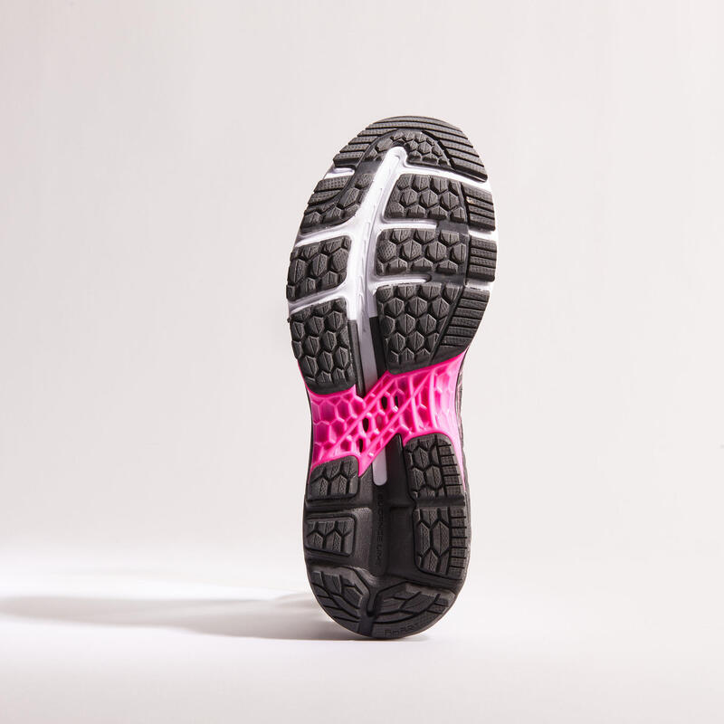 ASICS GEL SUPERION WOMEN'S RUNNING SHOES BLACK/PINK ASICS Decathlon