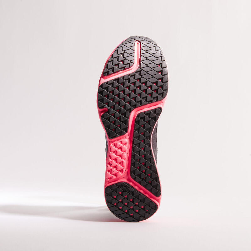 Zapatillas Running Kiprun KS Light Mujer Negro Rosa