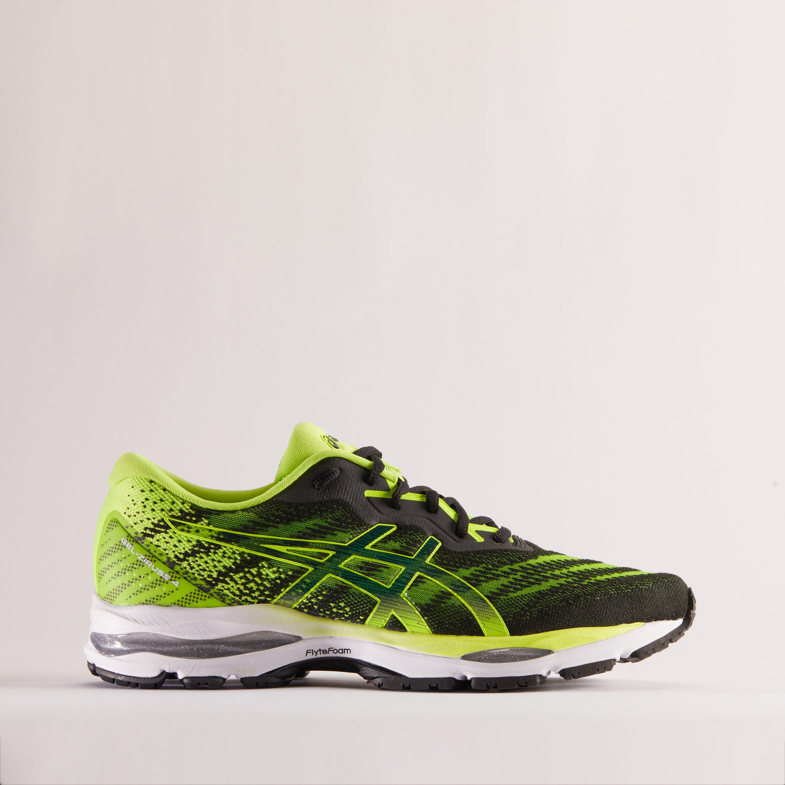 green asics running shoes