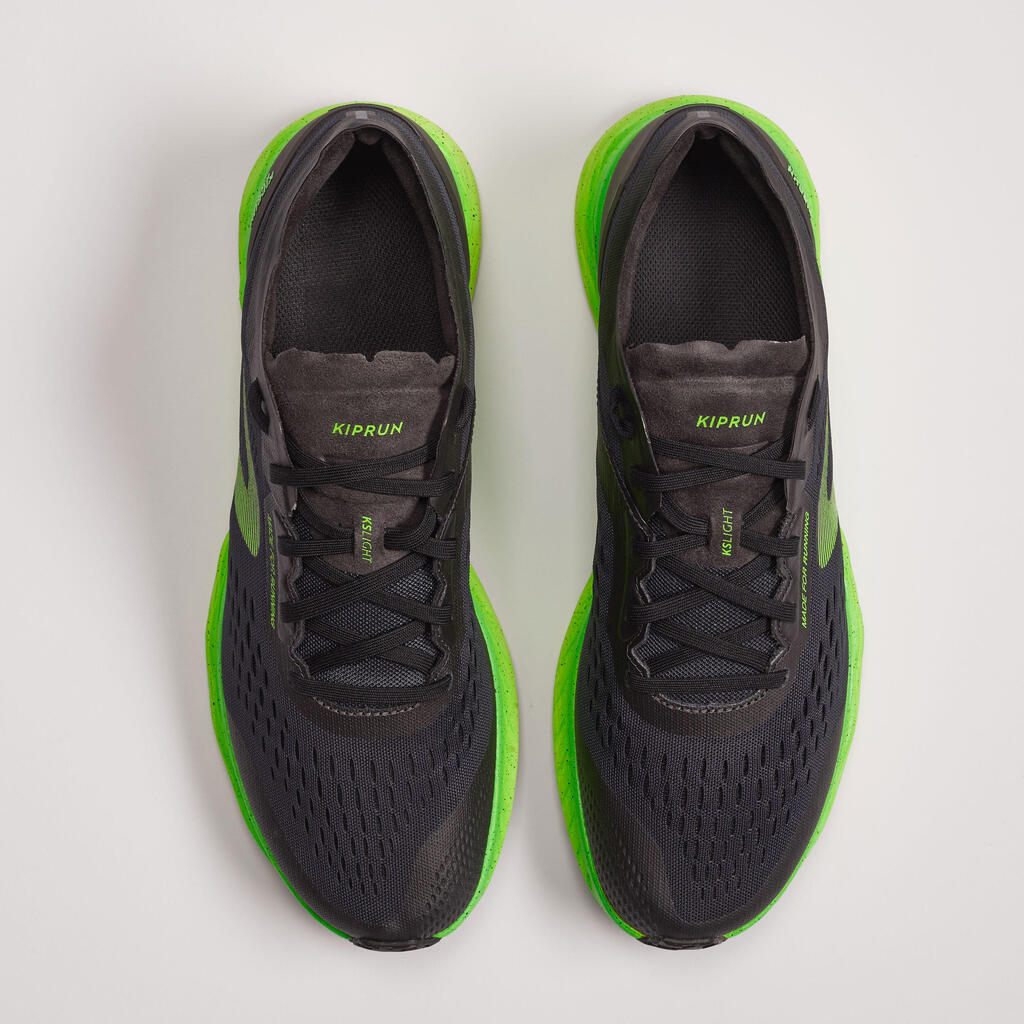 Kiprun KSLight Men's Running Shoes - Black/Green Limited Edition