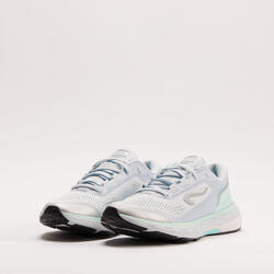 女款跑鞋Kiprun KS 500 - 灰色/綠色