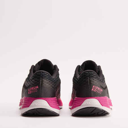 Women's Running Shoes Kiprun KD500 - black pink