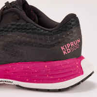 Women's Running Shoes Kiprun KD500 - black pink