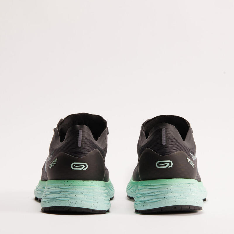 Scarpe running donna KIPRUN KS LIGHT nero-verde