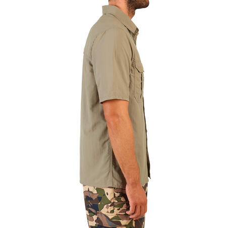 Chemise manches courtes respirante chasse  Homme - SG100 vert clair