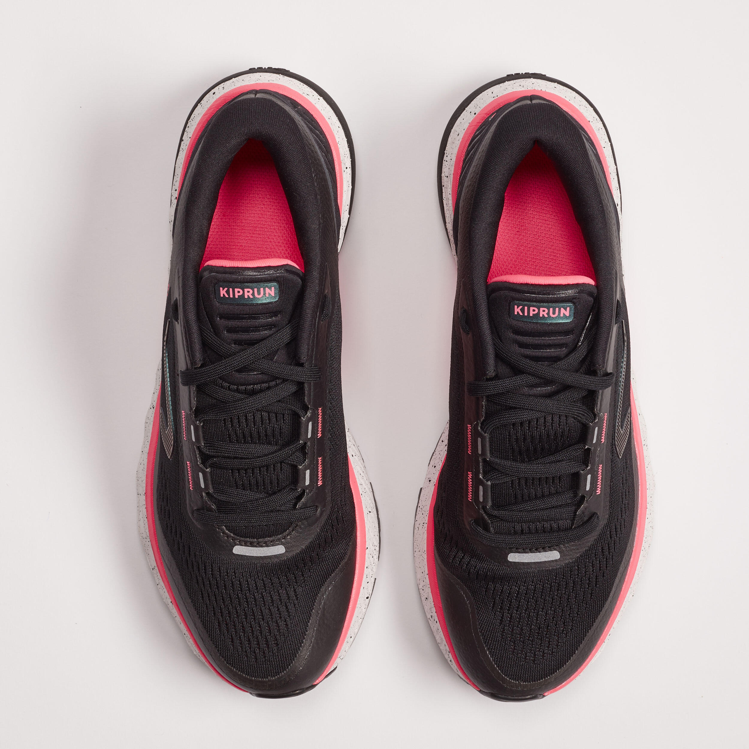 ZAPATILLAS RUNNING KIPRUN KS500 MUJER NEGRO ROSADO 6/8