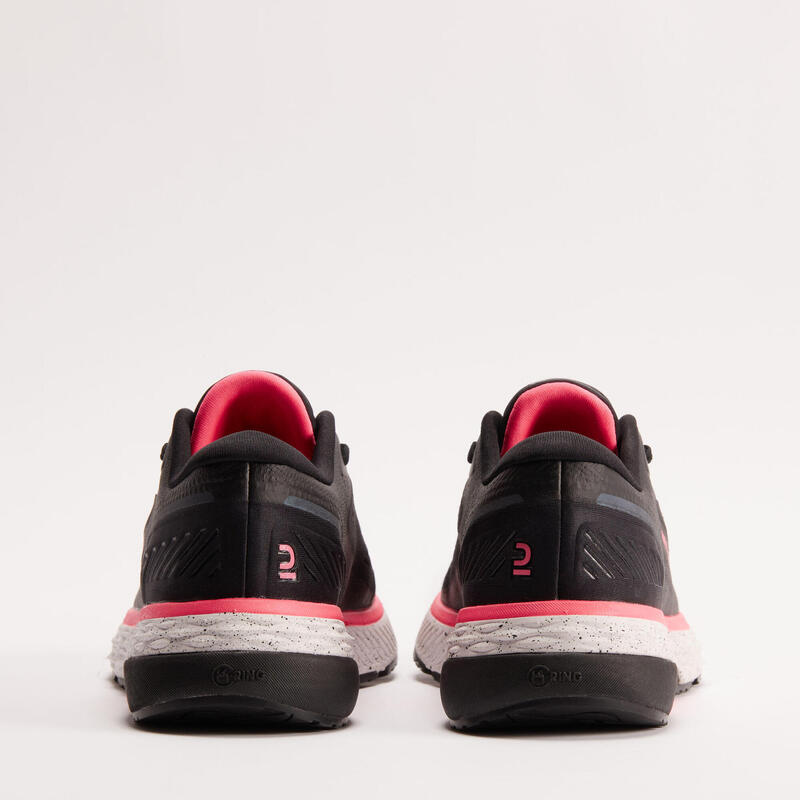 Zapatillas Running Kiprun KS500 Mujer Negro Rosa