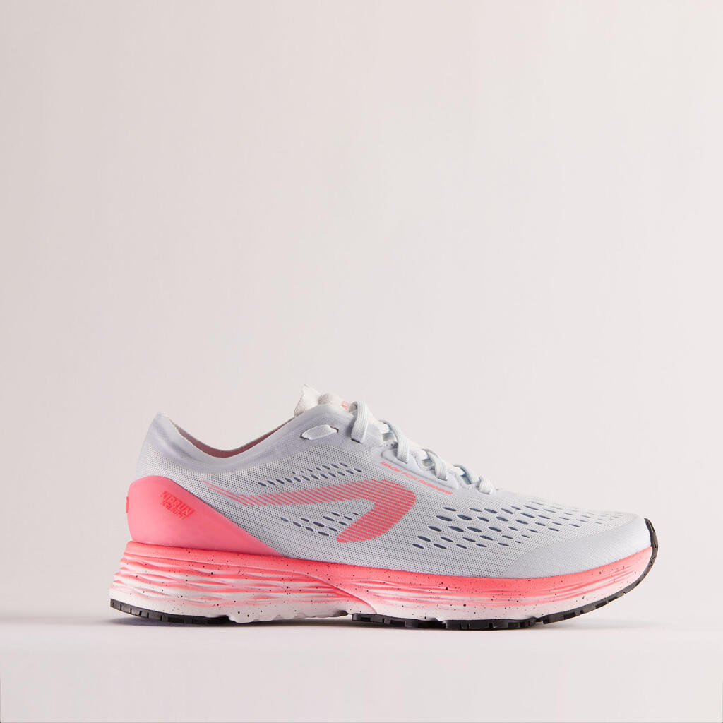 CHAUSSURE DE RUNNING FEMME KIPRUN KS LIGHT GRIS CLAIR ROSE