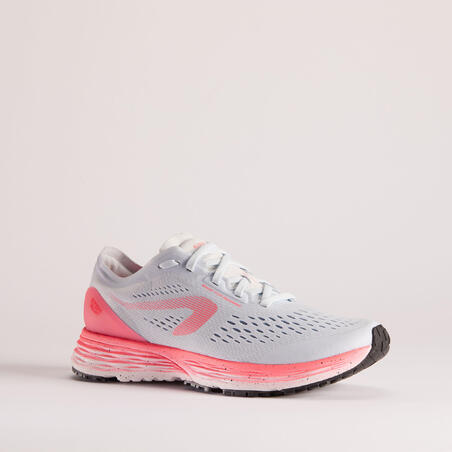 Кросівки жіночі Kiprun KS Light для бігу світло-сірі/рожеві