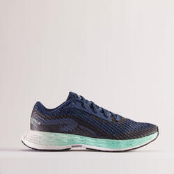 WOMEN'S RUNNING SHOES - KIPRUN KD PLUS - BLUE GREEN