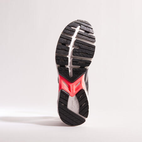 Кросівки жіночі Kiprun Long для бігу чорні/рожеві