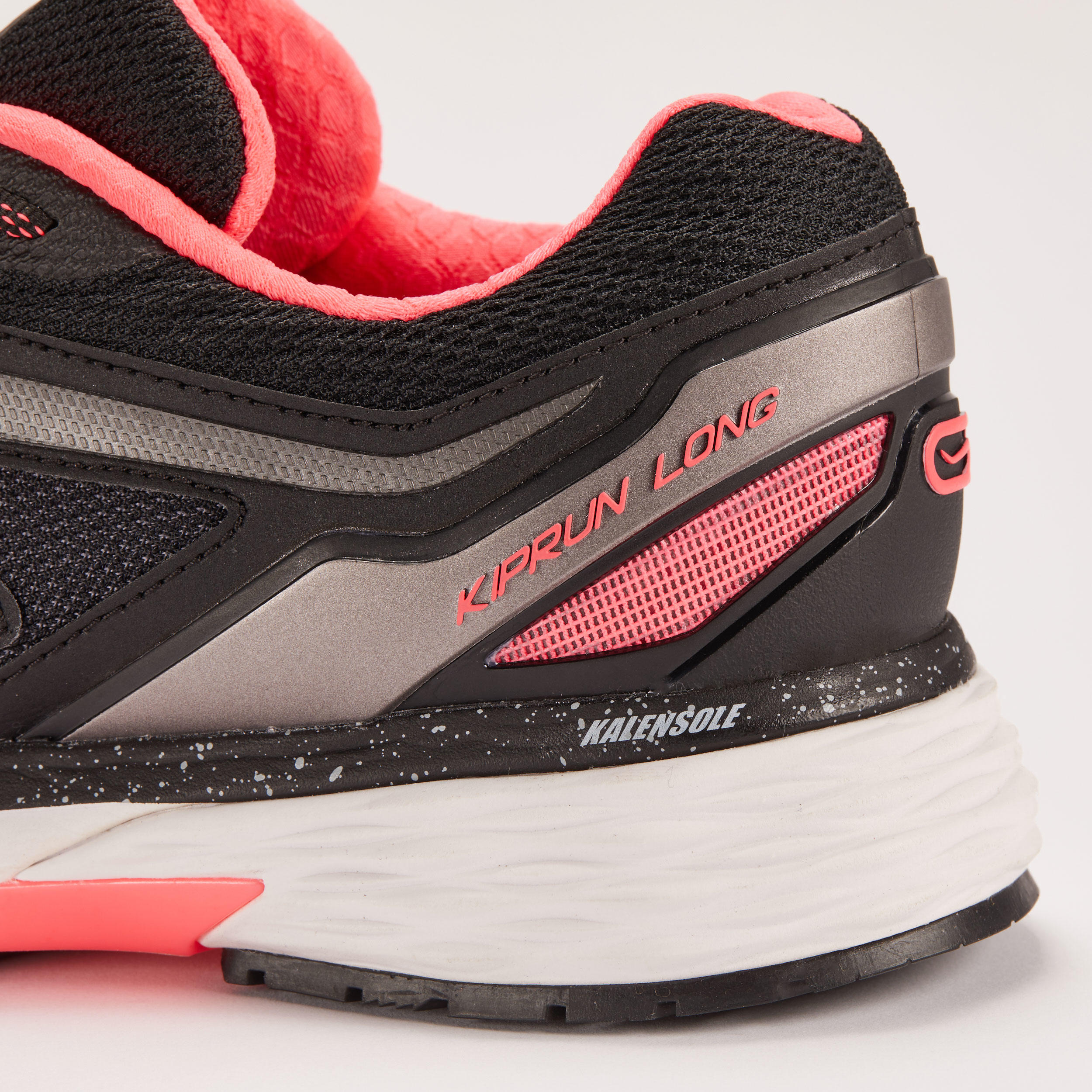 KIPRUN LONG 2 RUNNING SHOES BLACK PINK Decathlon