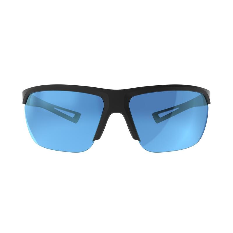 Sonnenbrille Laufsport Runsport Kat. 3 Erwachsene schwarz/blau 