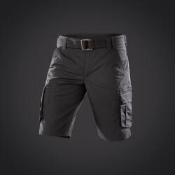 Short cargo de trek voyage - TRAVEL 100 gris homme