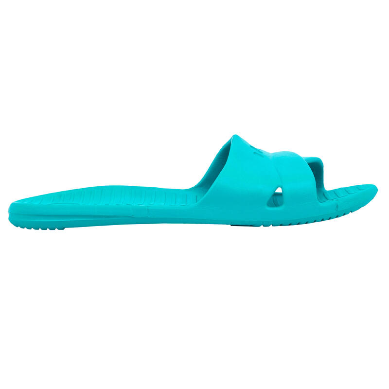 Sandale Claquette Piscine Femme SLAP 100 BASIC Bleu Mer