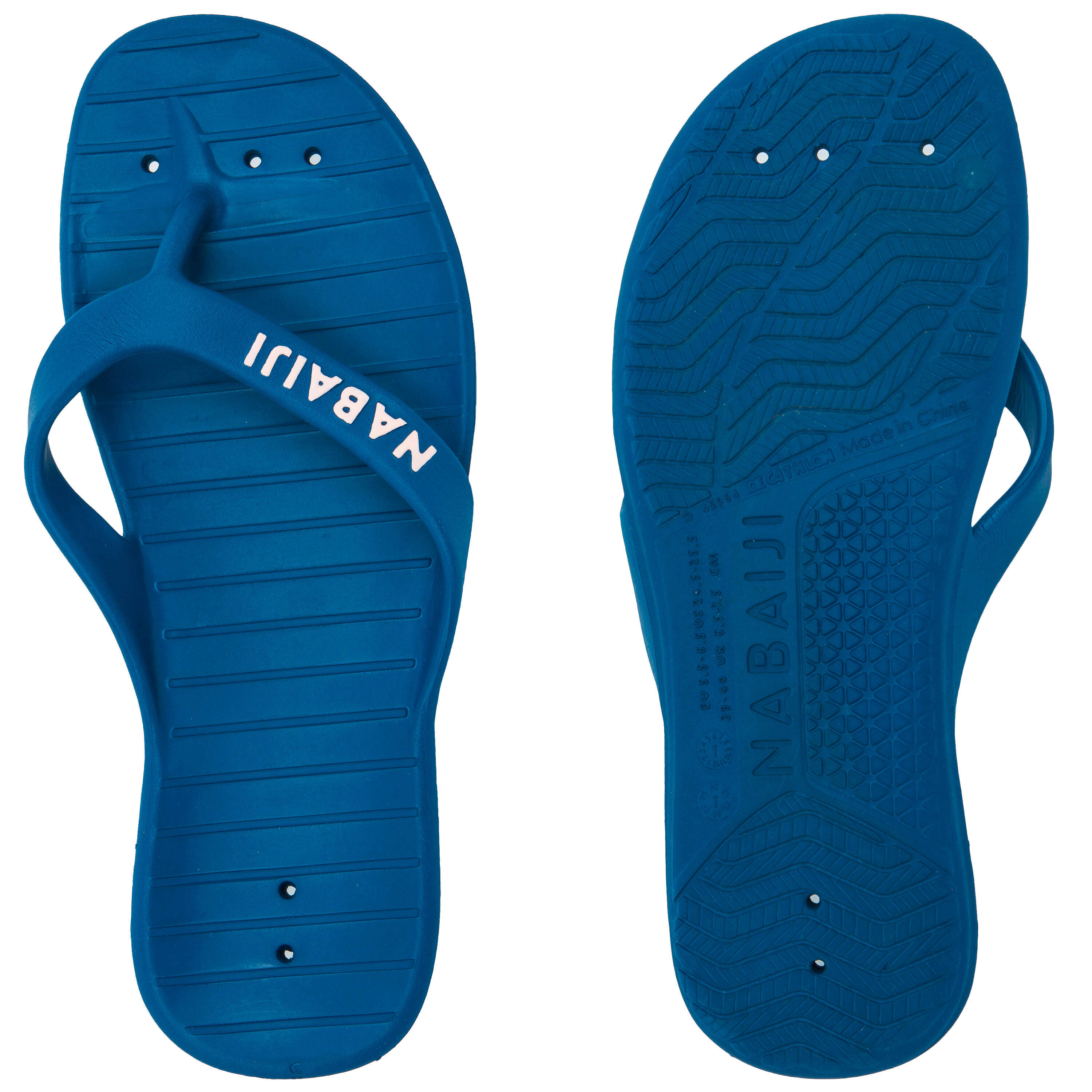 Women Pool Slippers/Flip Flop Tonga 100 Basic Comfortable & Non-Slip Blue -  2