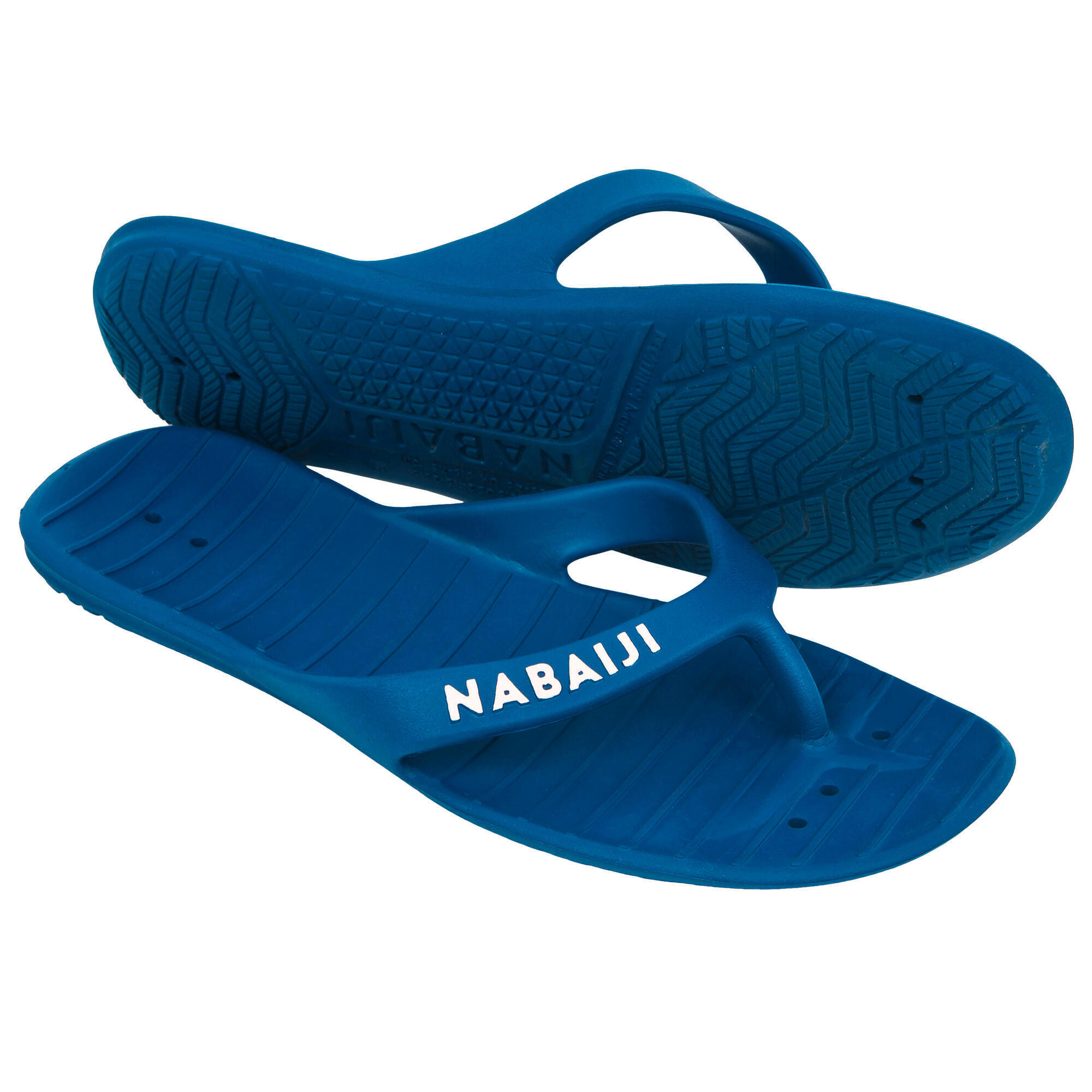 Papuci înot TO 100 Basic Albastru Damă NABAIJI decathlon.ro