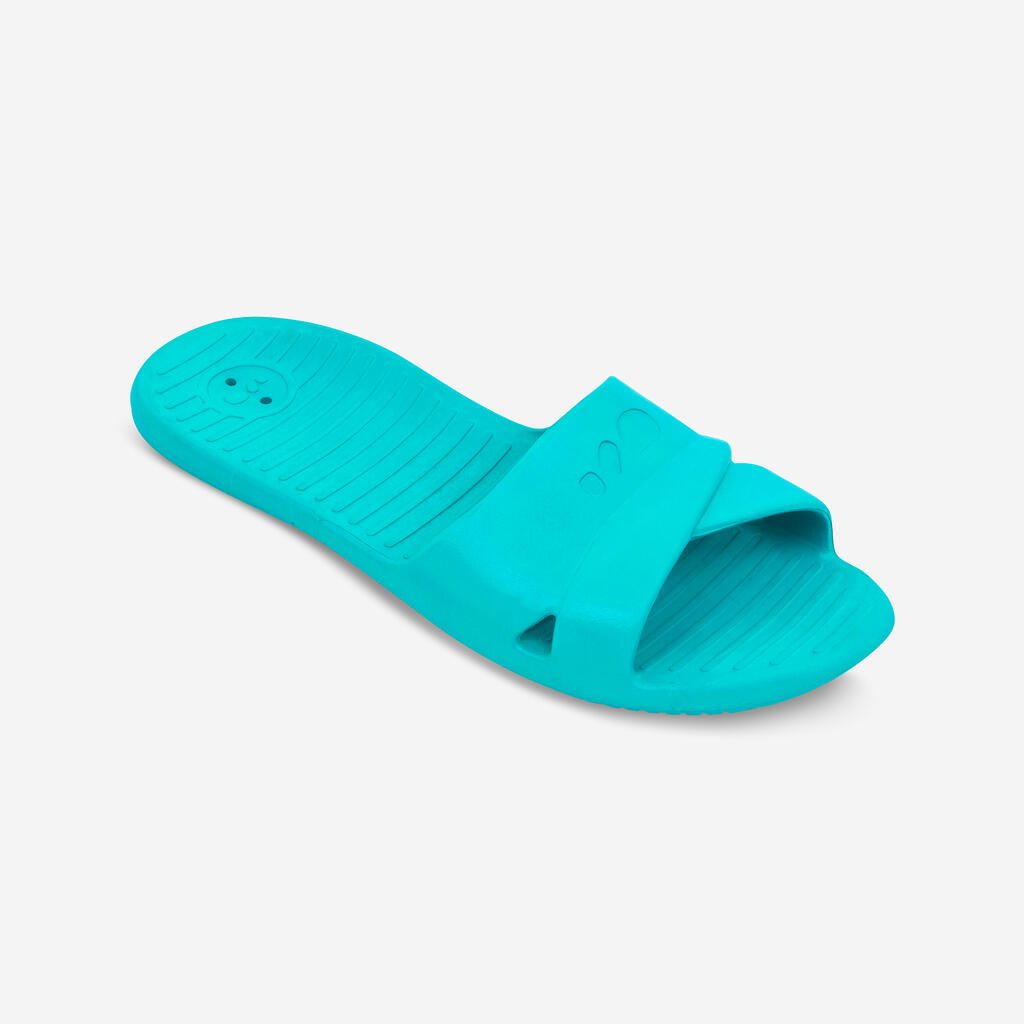 Women's Pool Sandals SLAP 100 BASIC Sea Blue