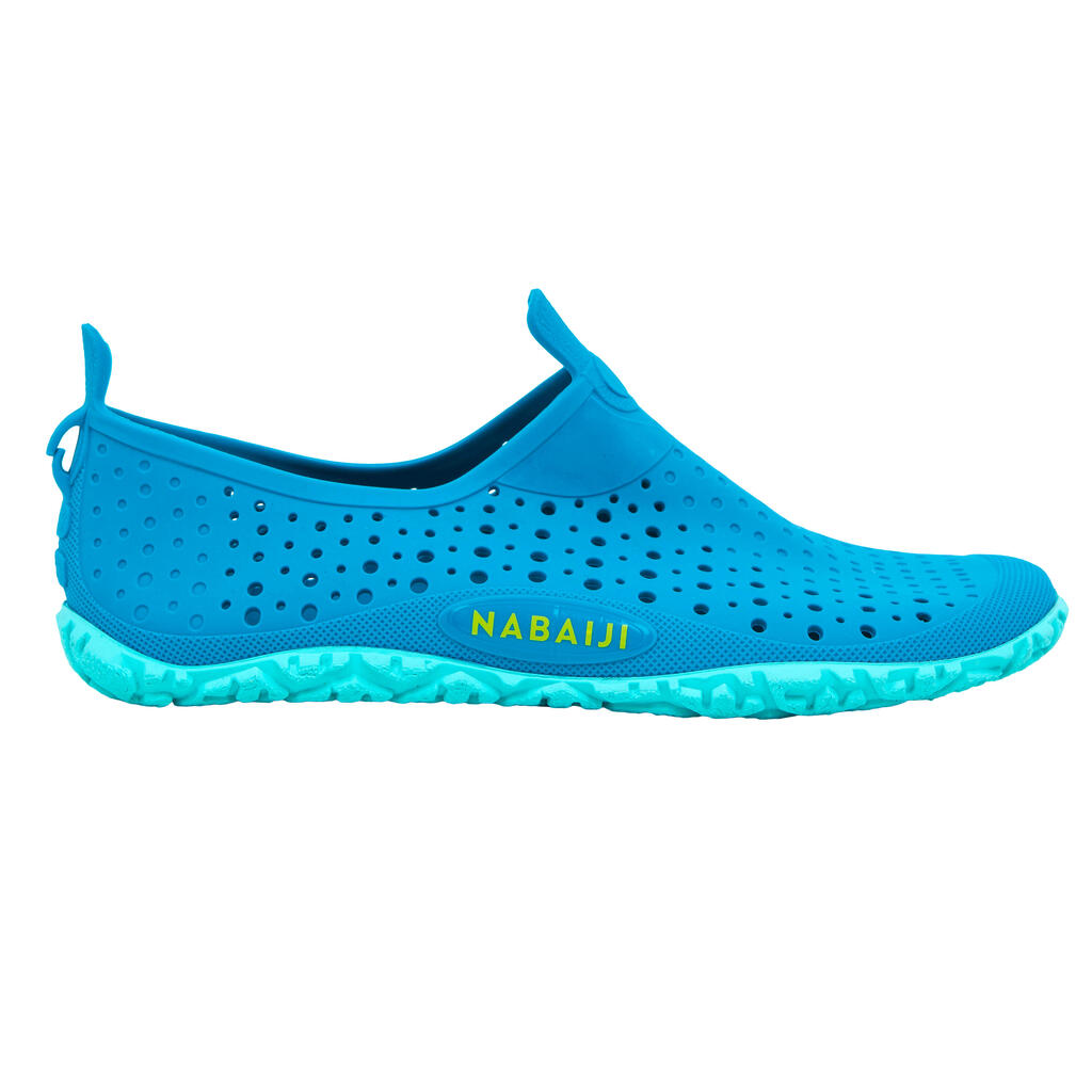 Zapatos acuáticos de natación para Niños y Bebés 100 - Azul turquesa