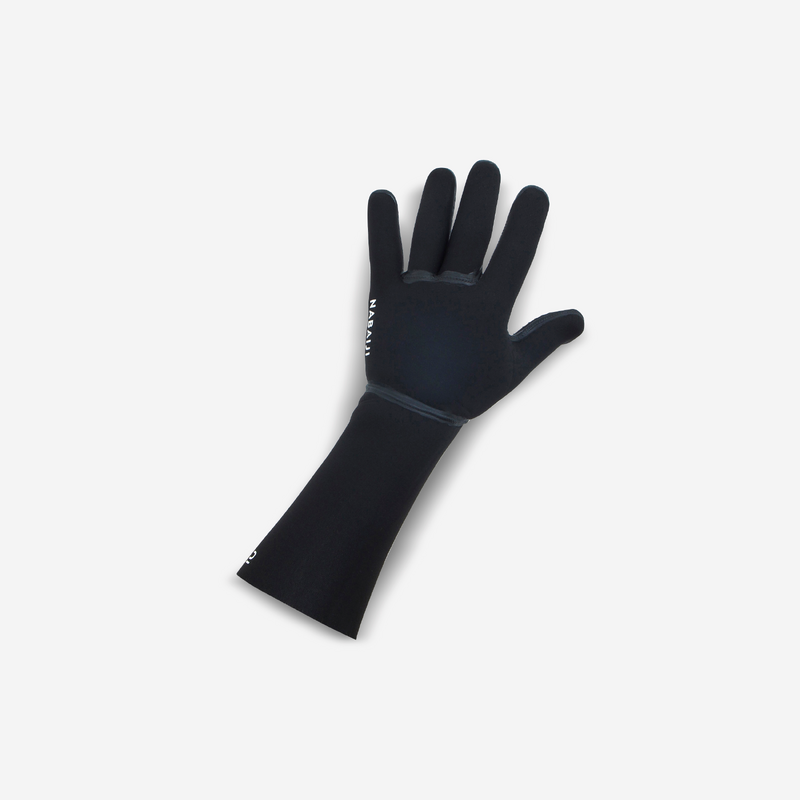 Gants néoprène natation 2mm, noir pour les clubs et collectivités