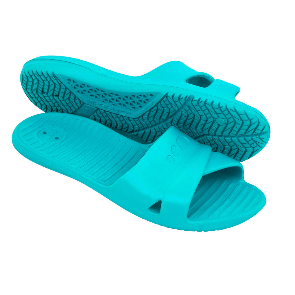 Women's Pool Sandals SLAP 100 BASIC Sea Blue