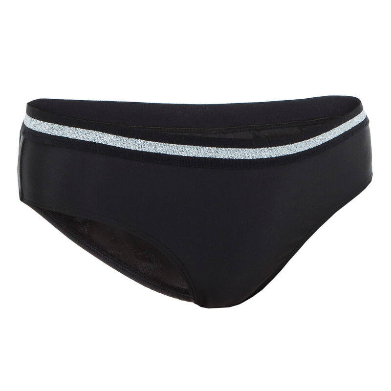 Bas de maillot de bain de natation Vega fille Noir