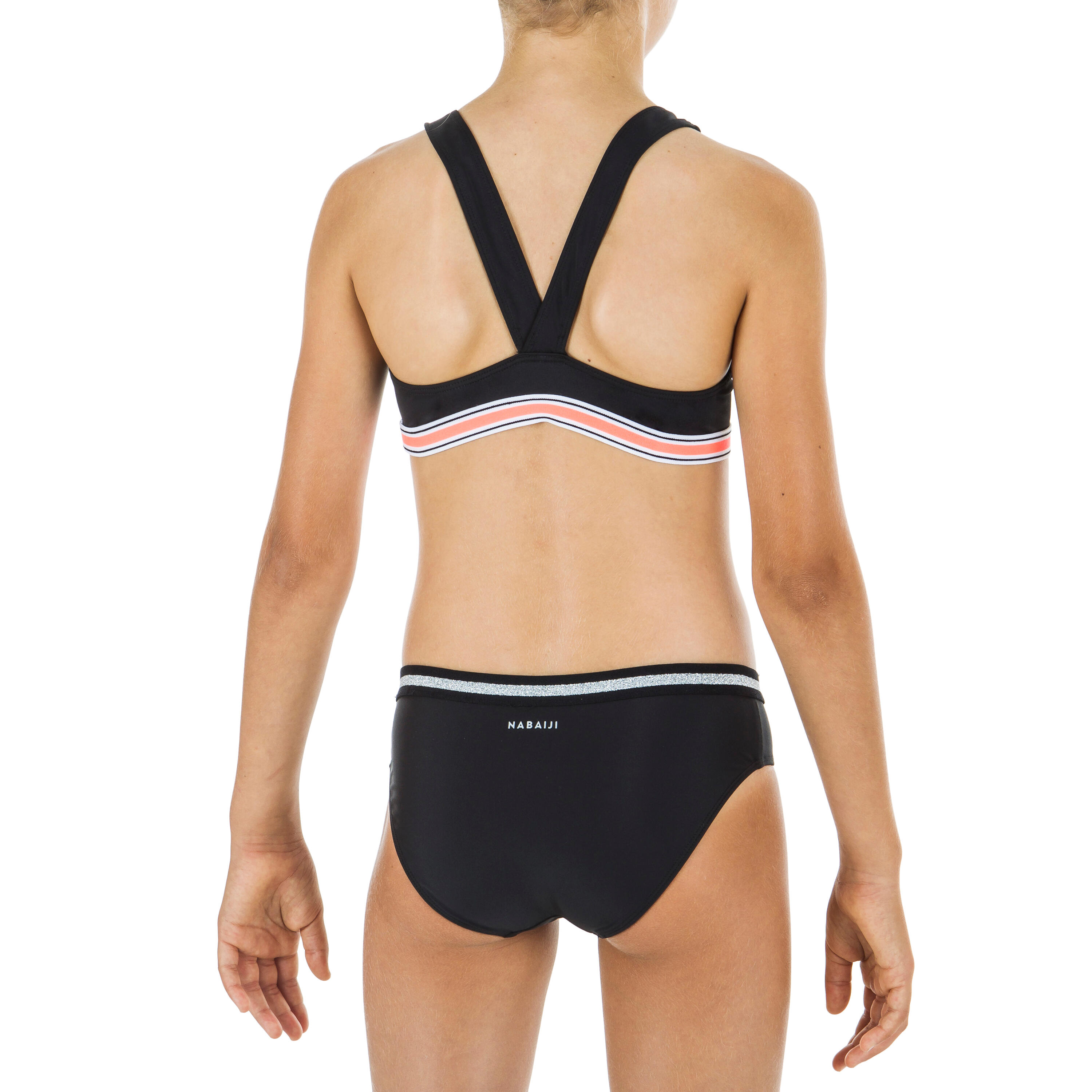 Haut de maillot de bain de natation vega joly noir 6/7