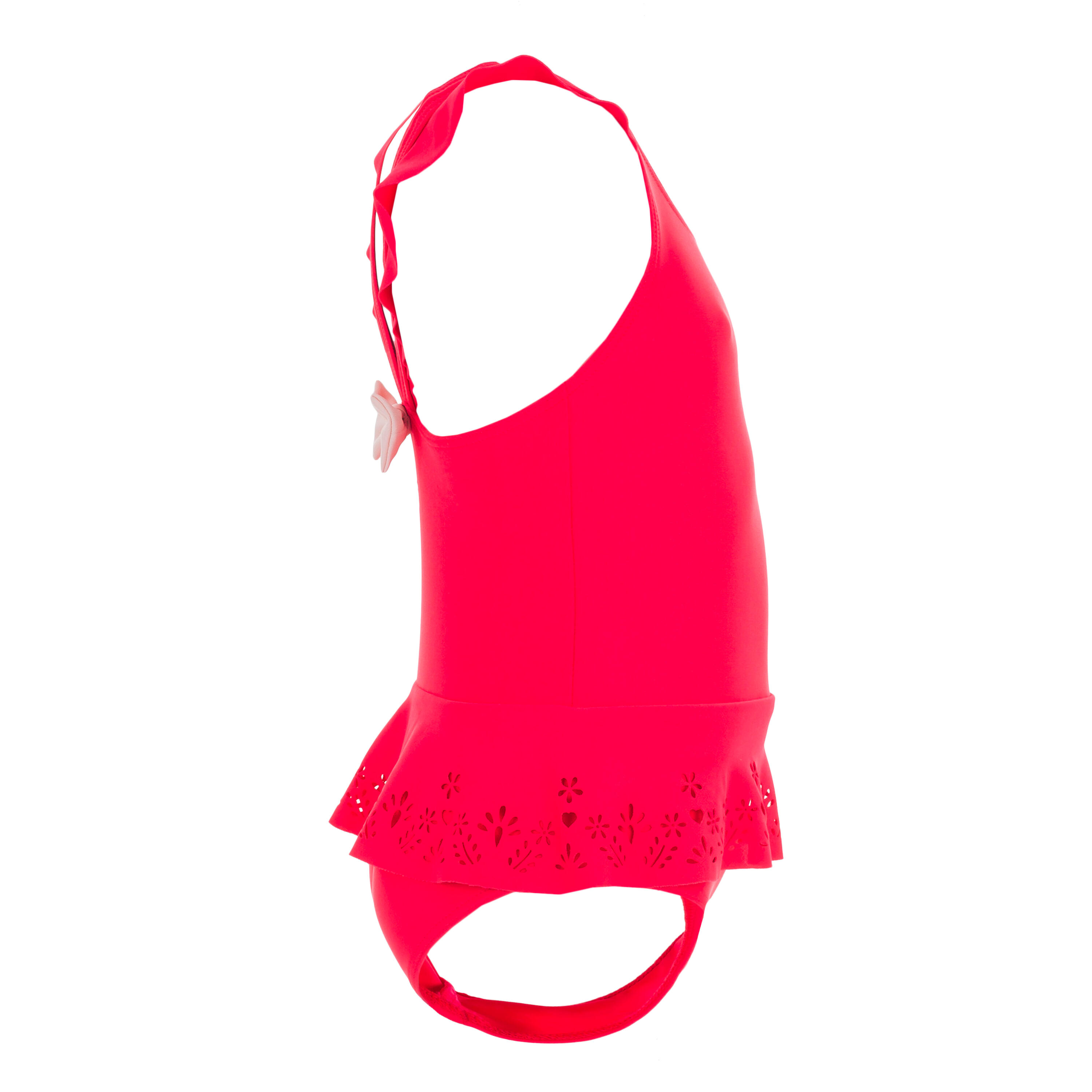 Baby Girls' 1-Piece Miniskirt Swimsuit - Red 4/5