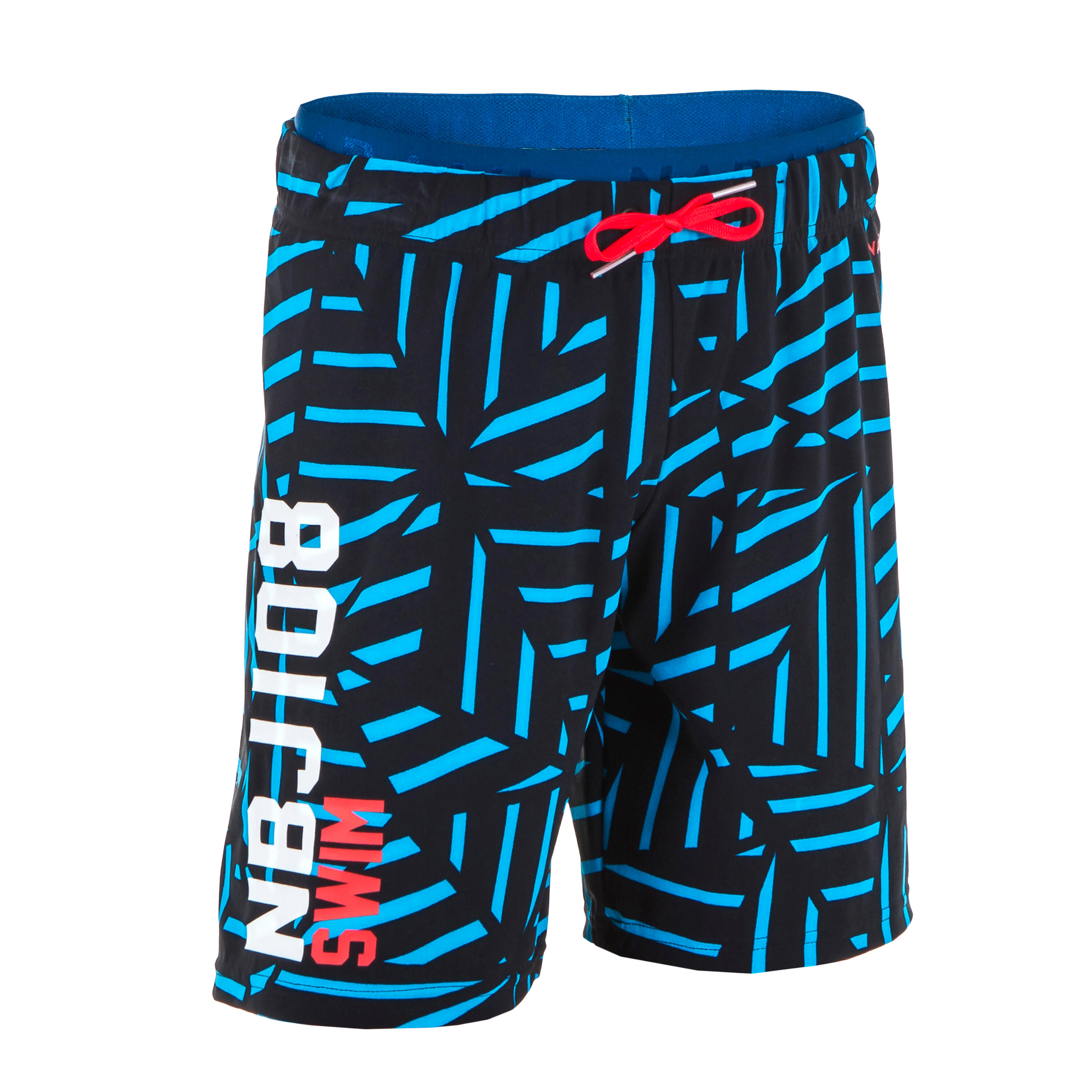 BOYS' SWIMMING SWIM SHORTS 100 - LONG PLAYA - Decathlon