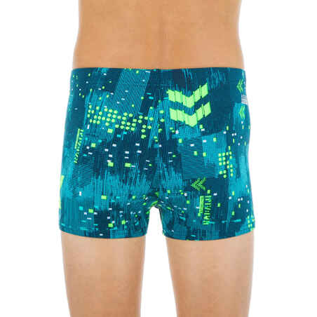 Boys’ Swimming Trunks Fitib Blue Turquoise / Pastel Green