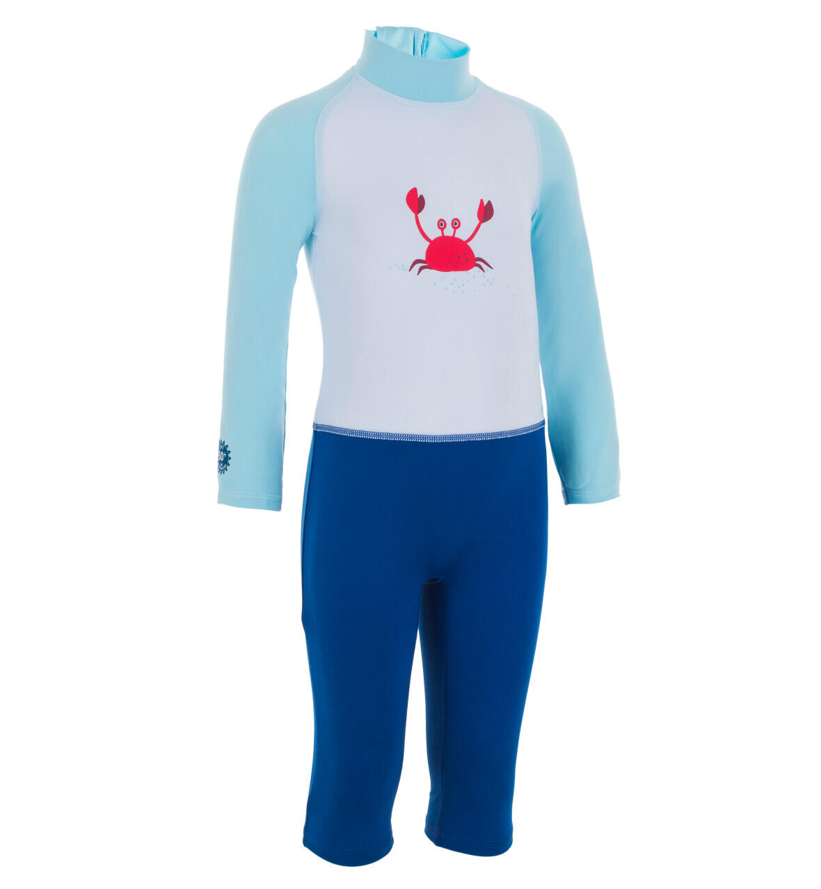 Shorty UV-Schwimmanzug NS LS - Nabaiji B blau Krabbe 