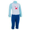 Odijelo za plivanje s UV zaštitom dječje plavo s printom