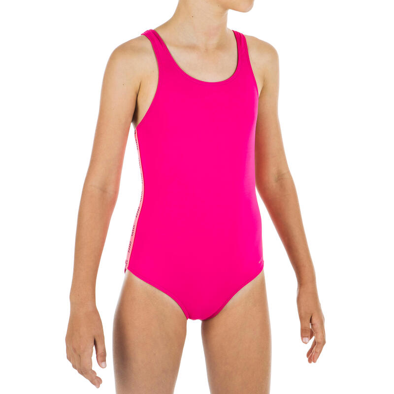 Lány úszódressz, Vega, egyrészes, rózsaszín 
