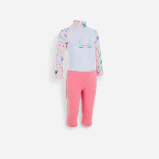 
      Combinaison De Natation Anti UV Bébé / Enfant Manches Longues Rose Imprimé
  