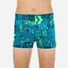 Boxer de Bain Natation Garçon - Fitib - Bleu turquoise / Vert pastel