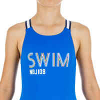 Girl's 1-piece Swimsuit Vega - Blue