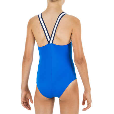 Girl's 1-piece Swimsuit Vega - Blue