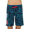 Boys' long swimming swim shorts all jo 100 - black