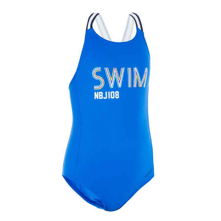 Girl's 1-piece Swimsuit Vega - Blue