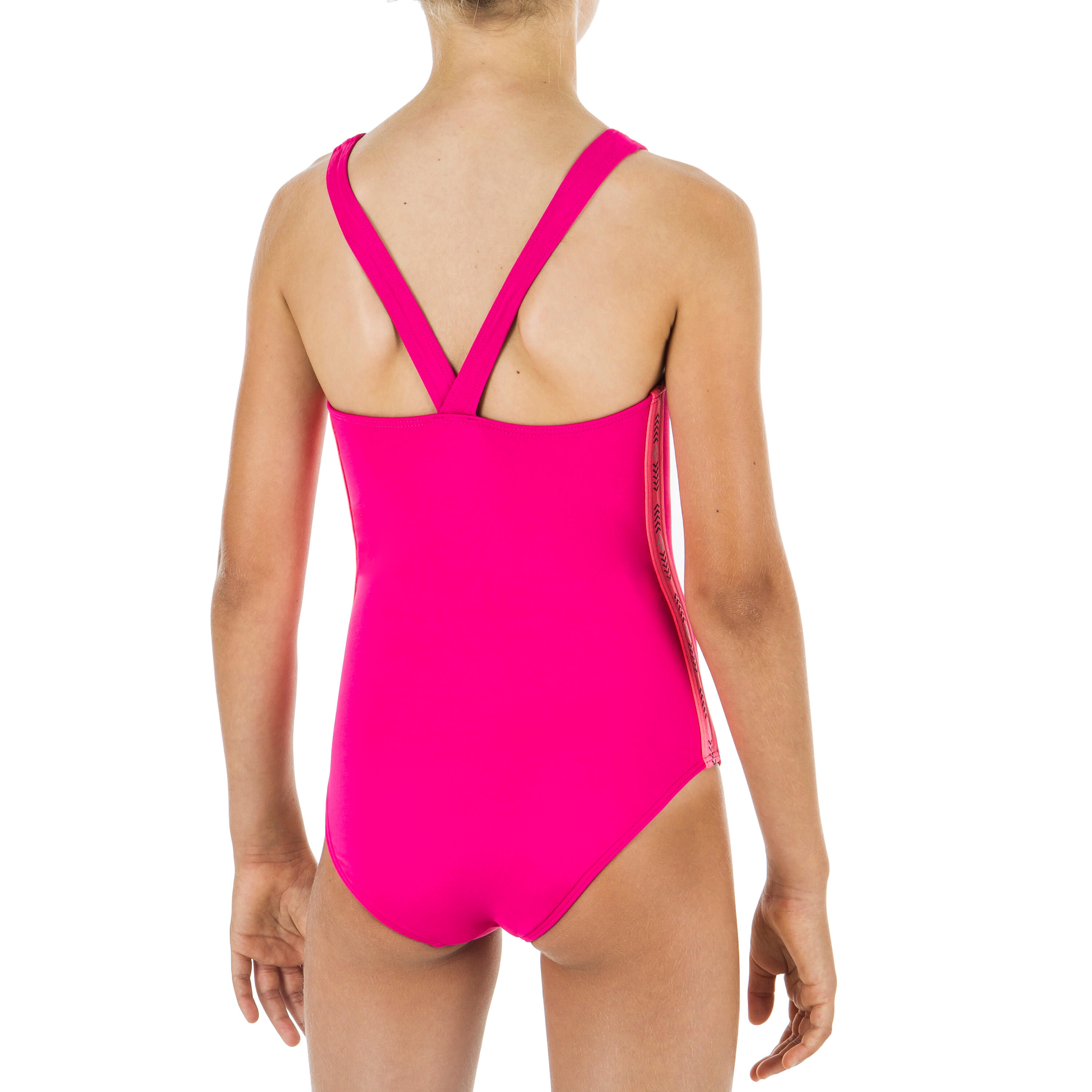 VEGA 100 Girl's One-Piece Swimsuit - Pink 2/5