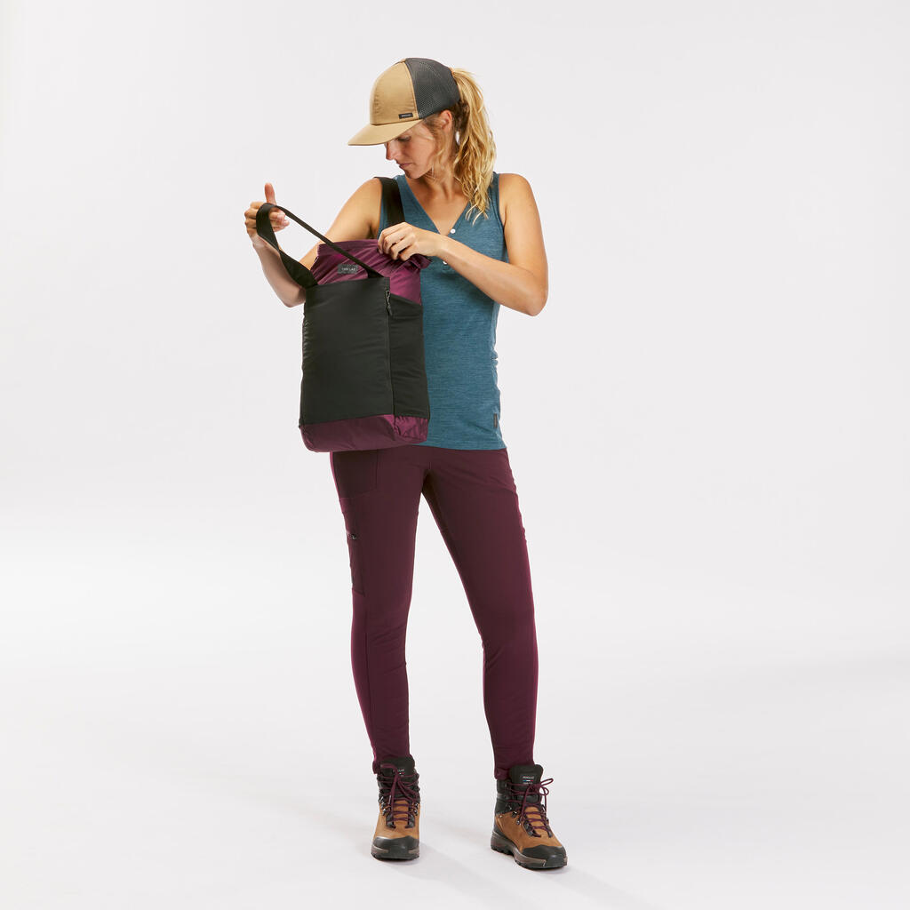 PUTNA TORBA TRAVEL OD 15 l KOMPAKTNA 2-U-1 - CRNA