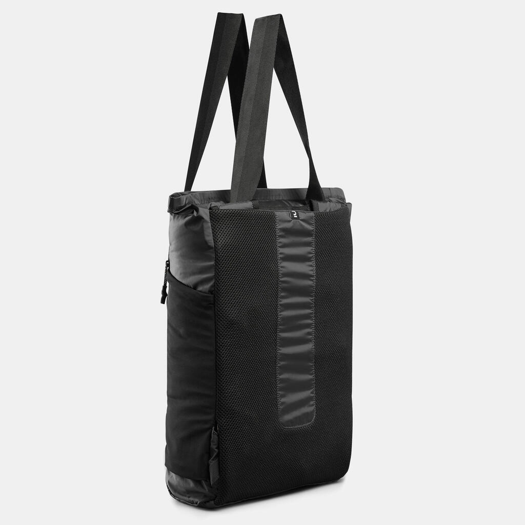 PUTNA TORBA TRAVEL OD 15 l KOMPAKTNA 2-U-1 - CRNA