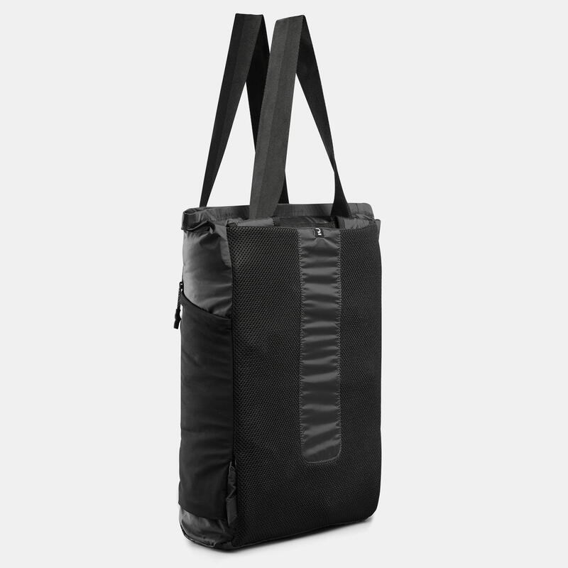 Geantă Tote bag 2 în 1 compact 15L, Travel negru